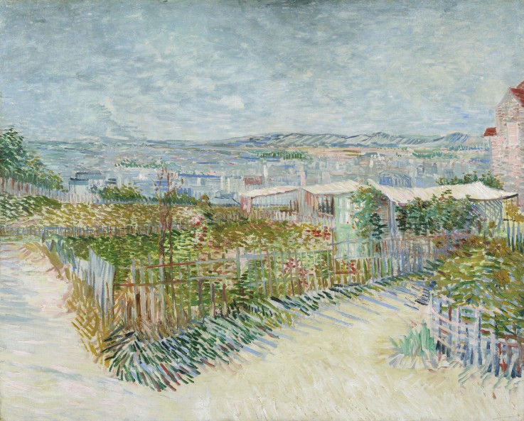 Montmartre: behind the Moulin de la Galette od Vincent van Gogh