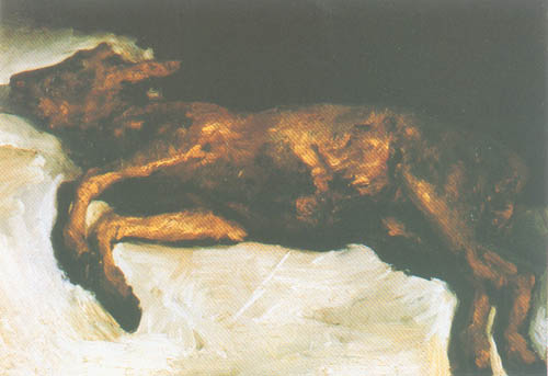 Newborn calf od Vincent van Gogh