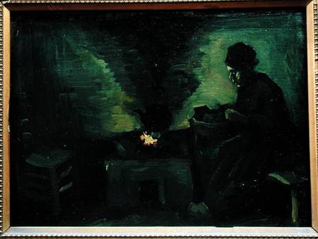Peasant Woman by the Hearth od Vincent van Gogh