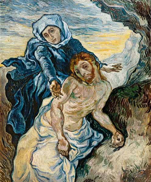 Pieta (to Delacroix) od Vincent van Gogh