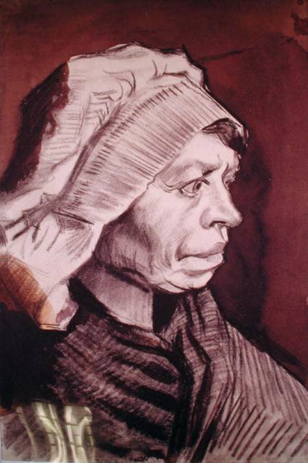 Portrait of a Woman (Head of a peasant woman with bonnet) od Vincent van Gogh