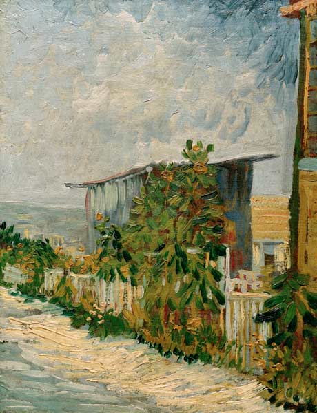 V.v.Gogh, Shelter on Montmartre/ Paint. od Vincent van Gogh