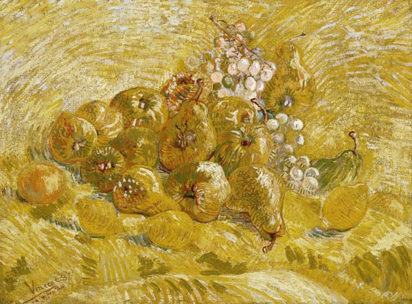 Quinces, lemons, pears and grapes od Vincent van Gogh
