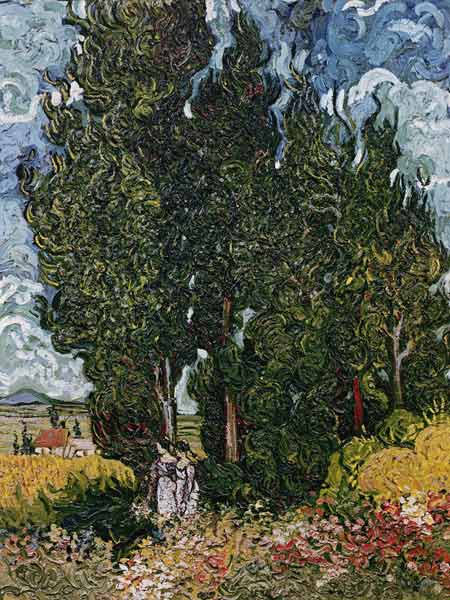 The cypresses, c.1889-90 od Vincent van Gogh