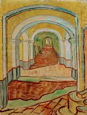 V. van Gogh, A corridor in the Asylum.