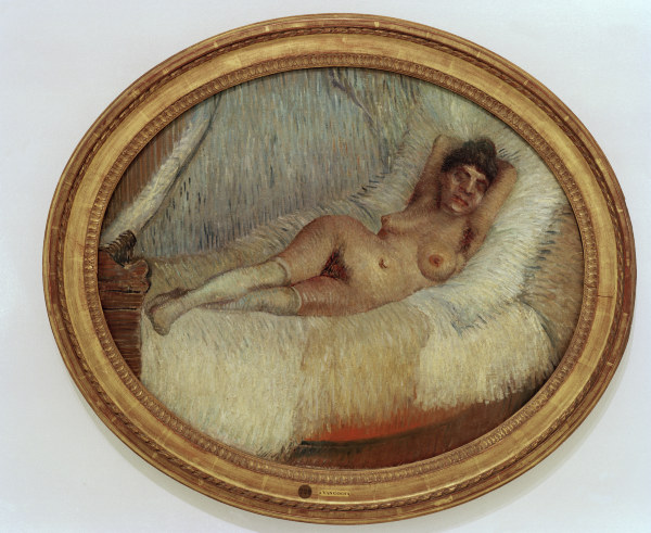 van Gogh / Female nude on bed / 1887 od Vincent van Gogh