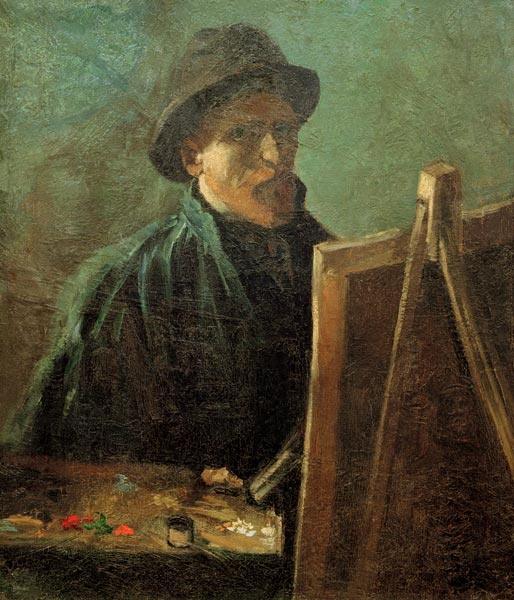 van Gogh, Self-Portrait at Easel / 1886 od Vincent van Gogh