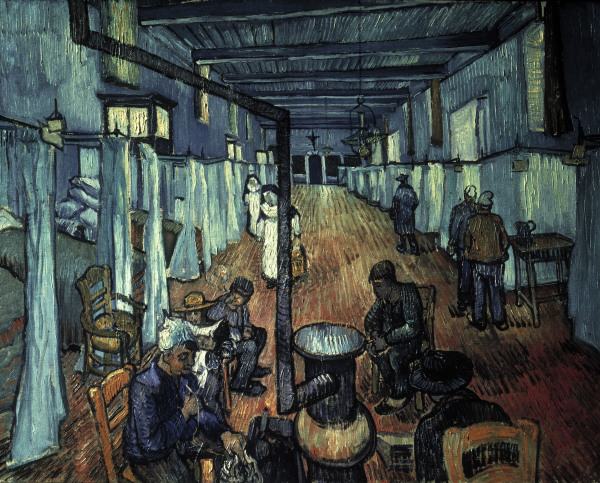 Van Gogh/Dormitory at the Hospital/1889 od Vincent van Gogh