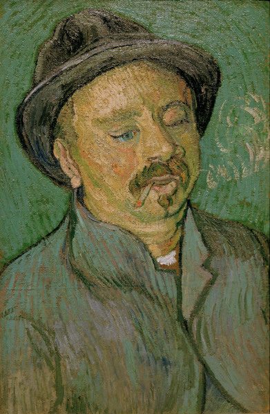 van Gogh/Portrait of a one-eyed man/1888 od Vincent van Gogh