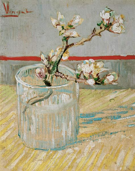 Almond flower branch od Vincent van Gogh