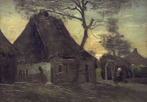 V.van Gogh, Cottage in Nuenen / Paint. od Vincent van Gogh