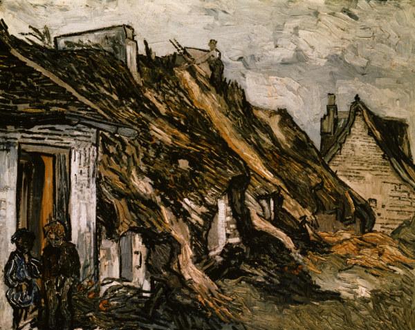 V.van Gogh, Cottages in Chaponval / Ptg. od Vincent van Gogh