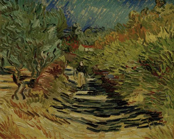 V.van Gogh, Path at St-Rémy /Ptg./1889 od Vincent van Gogh