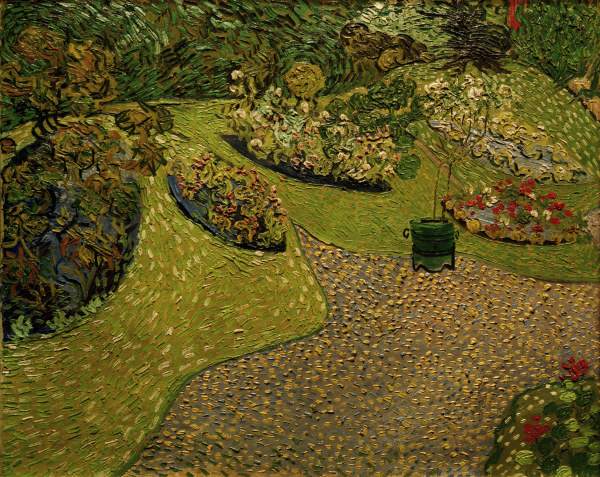 V.v.Gogh, Garden in Auvers / painting od Vincent van Gogh