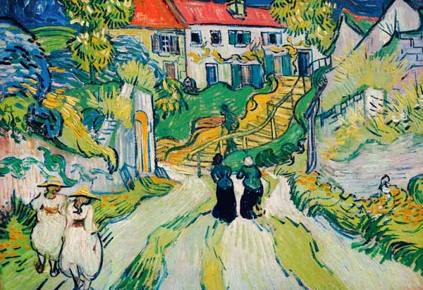 Way and stairs in Auvers od Vincent van Gogh