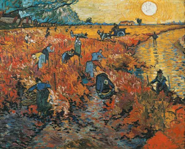 Červená vinice v Arles od Vincent van Gogh