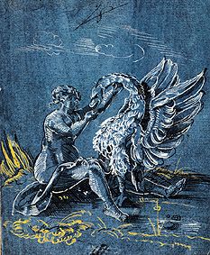 Leda and the swan od Virgilius Solis