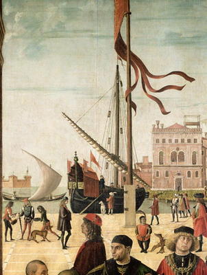 The Arrival of the English Ambassadors at the Court of Brittany, from the Legend of Saint Ursula (oi od Vittore Carpaccio