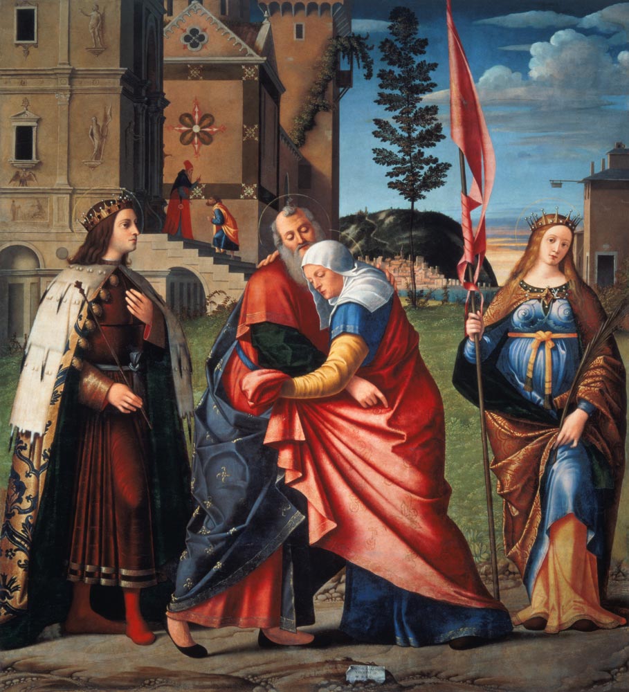 The Meeting at the Golden Gate with Saints od Vittore Carpaccio