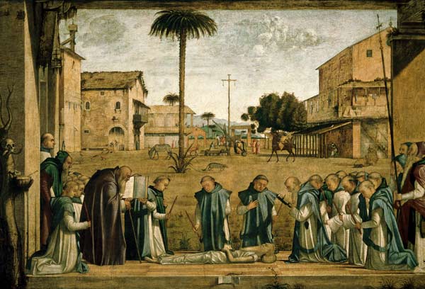 V.Carpaccio / Death of St.Jerome / Ptg. od Vittore Carpaccio