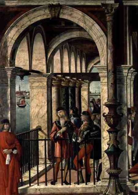 The Arrival of the English Ambassadors, detail, from the St. Ursula cycle od Vittore Carpaccio