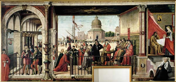 The Arrival of the English Ambassadors, from the St. Ursula Cycle od Vittore Carpaccio