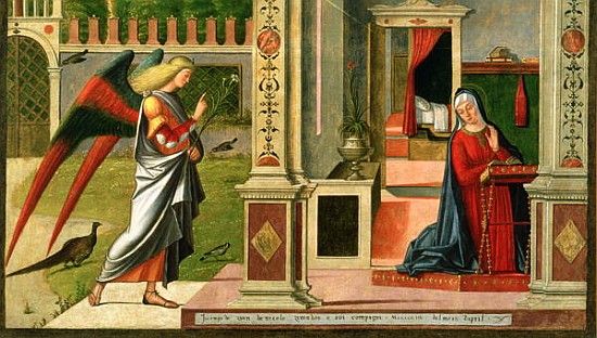 The Annunciation (detail of 120955) od Vittore Carpaccio