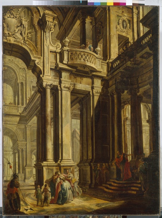 Esther before Ahasuerus od Vittorio Maria Bigari