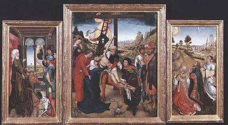 Descent from the Cross, and the Legend of the True Cross od Vranck van der Stock