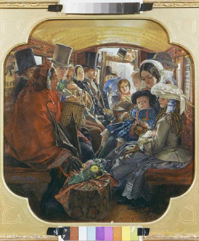 Bus Interior (bus Life in London 1859) od W. M Egley