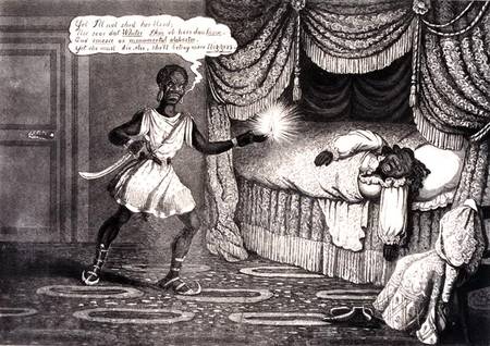 Tregears Black Jokes - Othello, engraved by Hunt od W. Summers