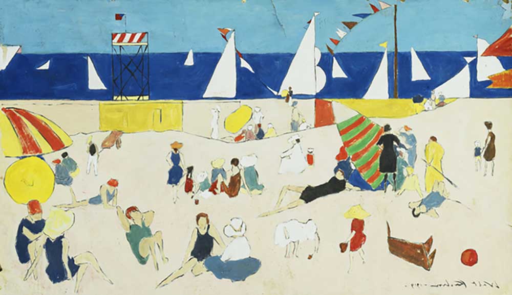 At the Beach, 1919 od Walt Kuhn