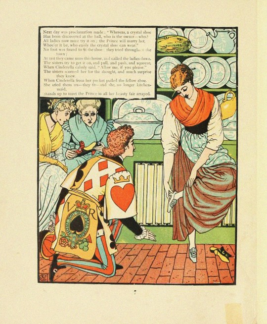 Illustration for Fairy Tale Cinderella od Walter Crane