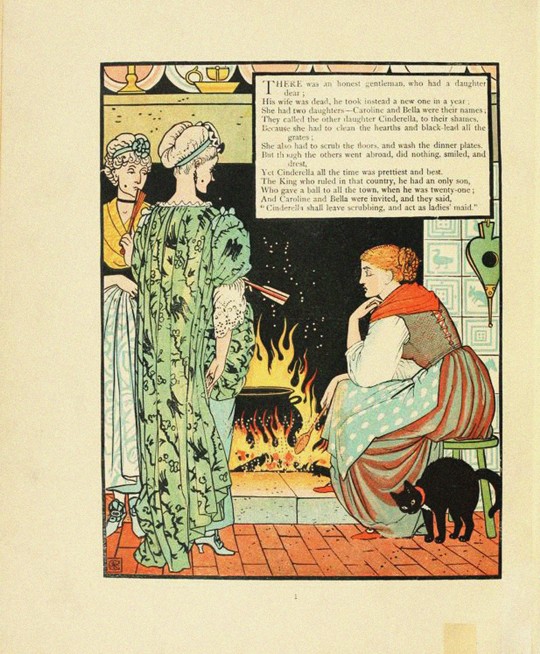 Illustration for Fairy Tale Cinderella od Walter Crane