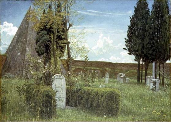 The Grave of Shelley, 1873 (w/c on paper) od Walter Crane