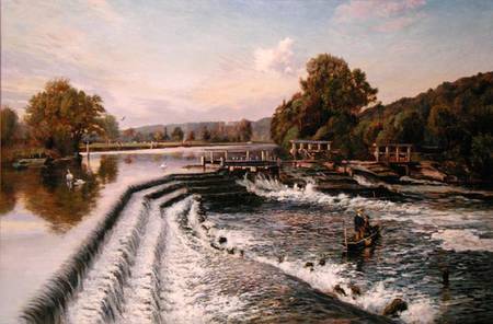 Boulter's Weir, Old Windsor od Walter H. Goldsmith