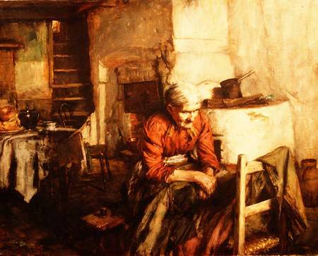 Mending Clothes od Walter Langley