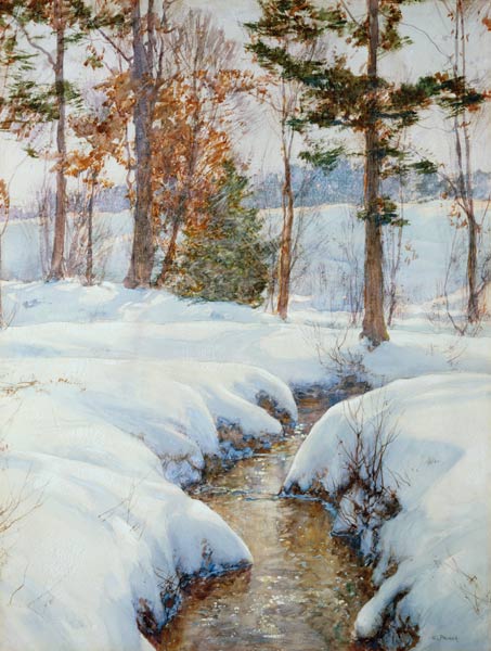 Bächlein in the snow od Walter Launt Palmer