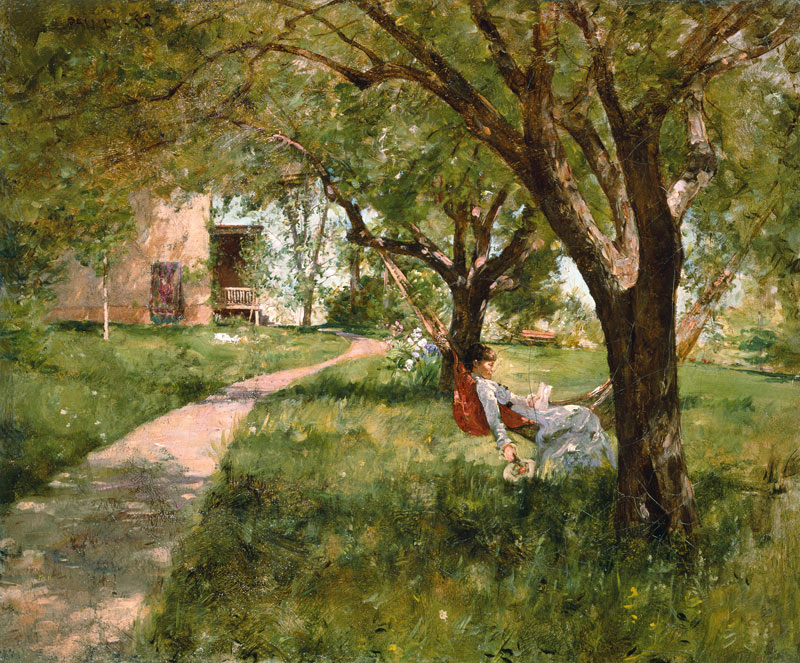 In the afternoon in the hammock od Walter Launt Palmer