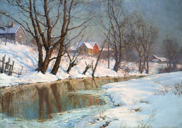 Winter morning at the brook. od Walter Launt Palmer