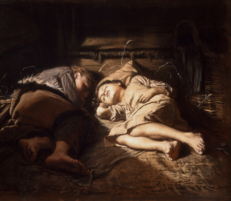 Sleeping children od Wassili Perow