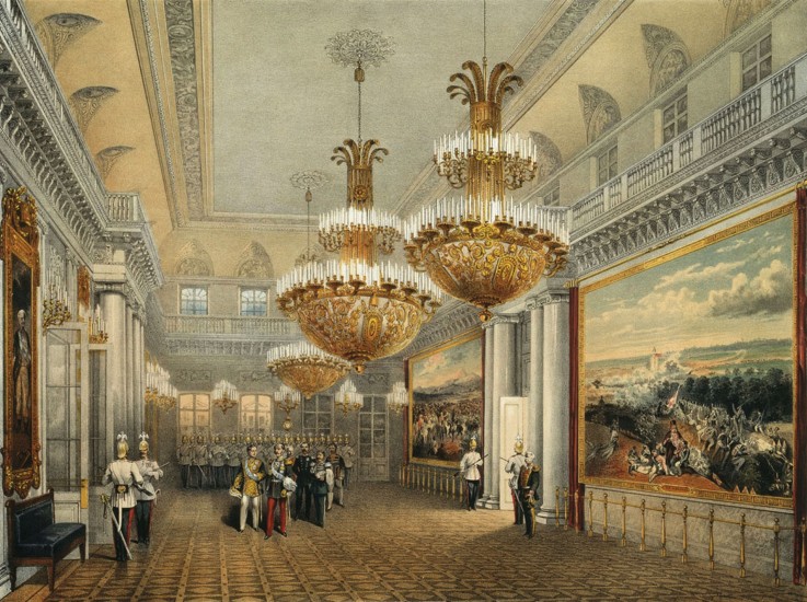 The Field Marshals' Hall of the Winter Palace in Saint Petersburg od Wassili Sadownikow