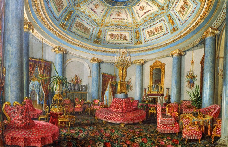 The Rotunda in the Yusupov Palace in St. Petersburg od Wassili Sadownikow