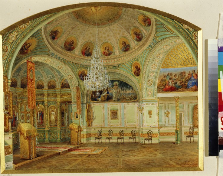 Interior of the House Church in the Yusupov Palace in St. Petersburg od Wassili Sadownikow