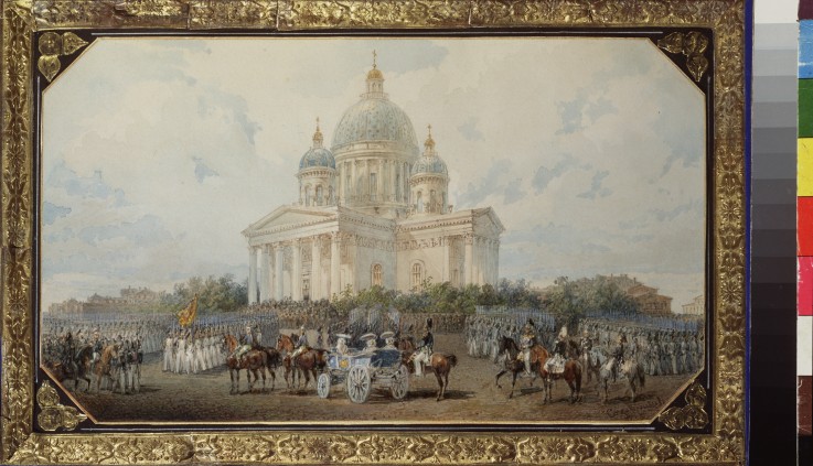 Review at the Saint Isaac's Cathedral in Saint Petersburg od Wassili Sadownikow
