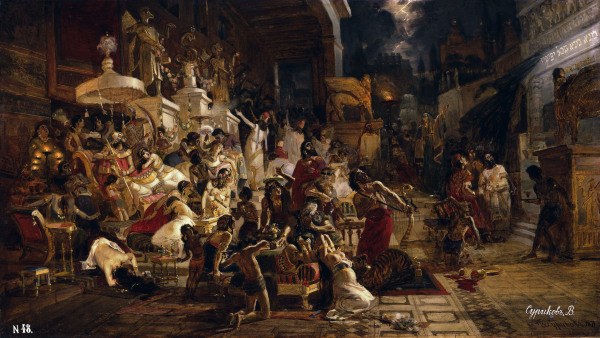 Feast of Belshazzar / Surikov od Wassilij Iwanowitsch Surikow