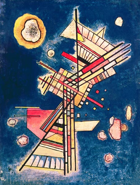 Composition with a Blue Background od Wassily Kandinsky