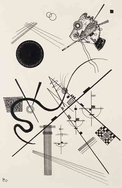 Ohne Titel (Zeichnung 4) od Wassily Kandinsky