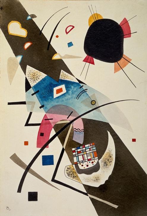 Two Black Spots 1923 od Wassily Kandinsky