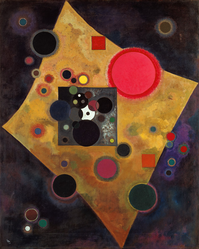 Accent in pink. od Wassily Kandinsky